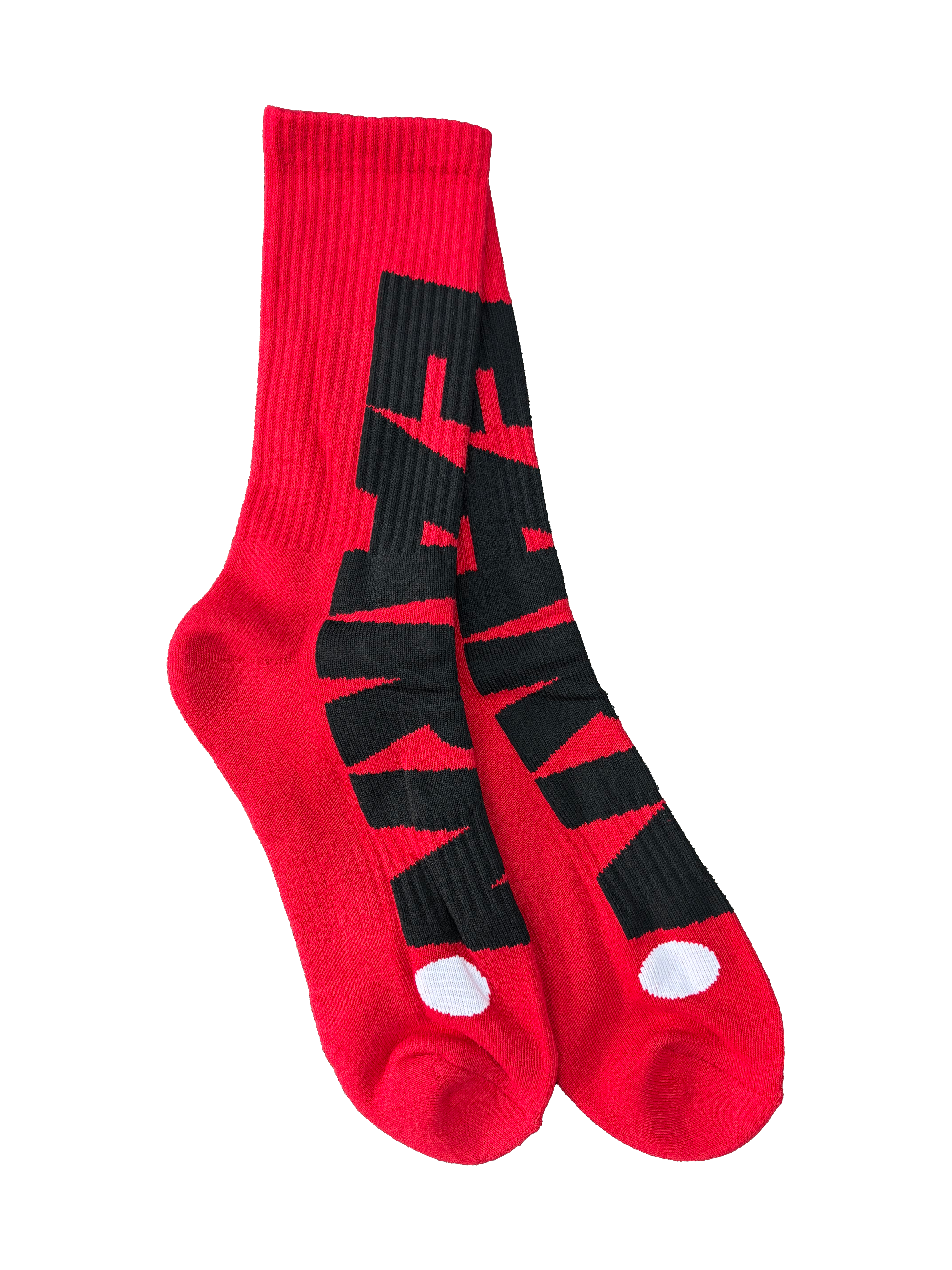 Red Black E Socks