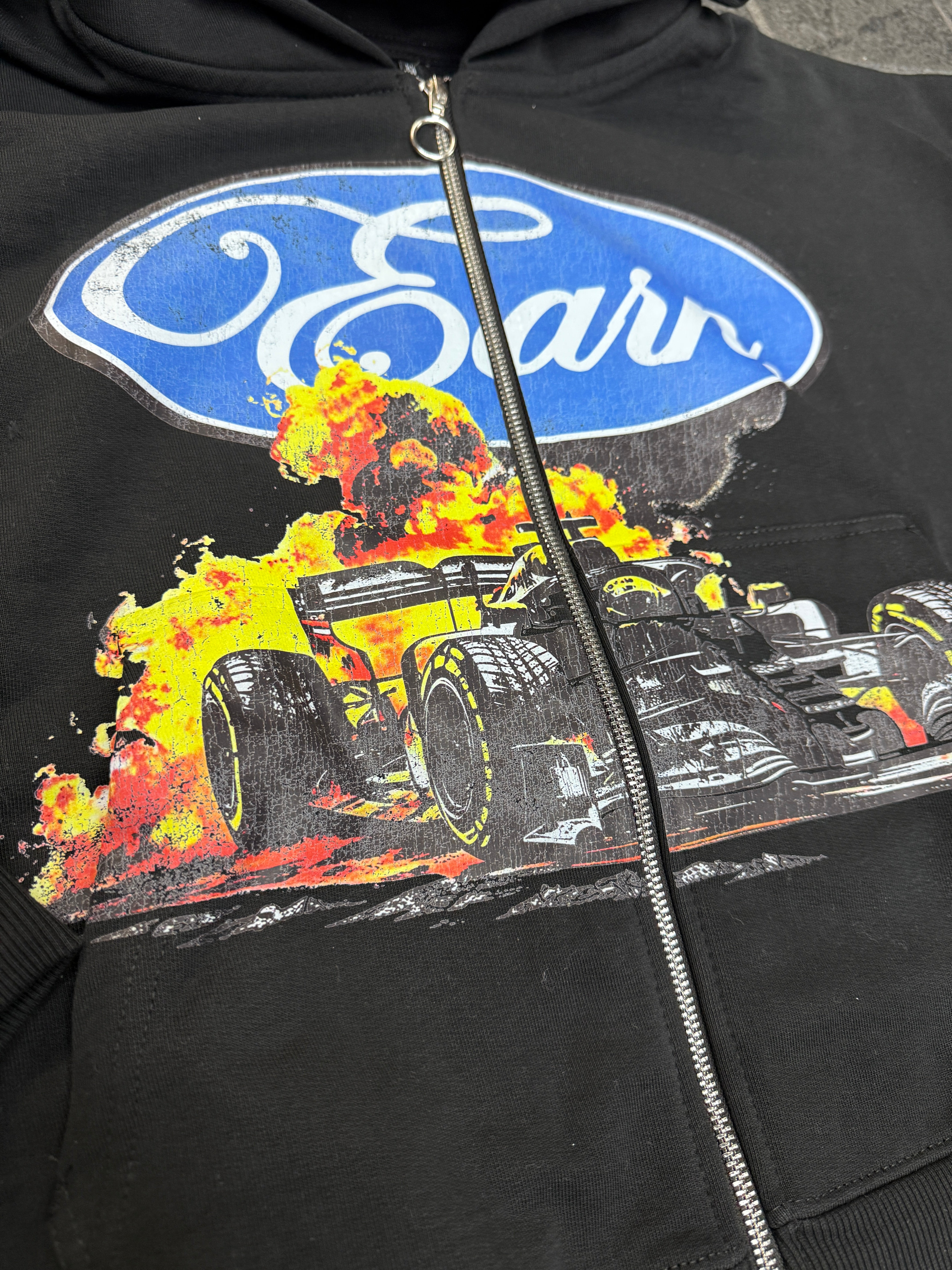 EARN Race Flame Zip (BLACK)