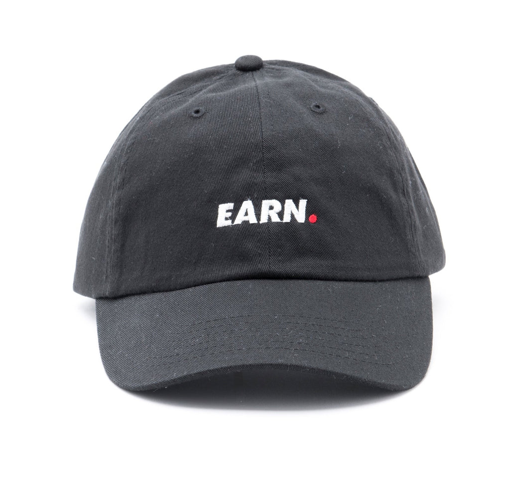 EARN W/ DOT DAD HAT - BLACK