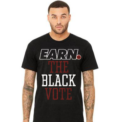EARN THE“BLACK VOTE” (BLACK) TEE