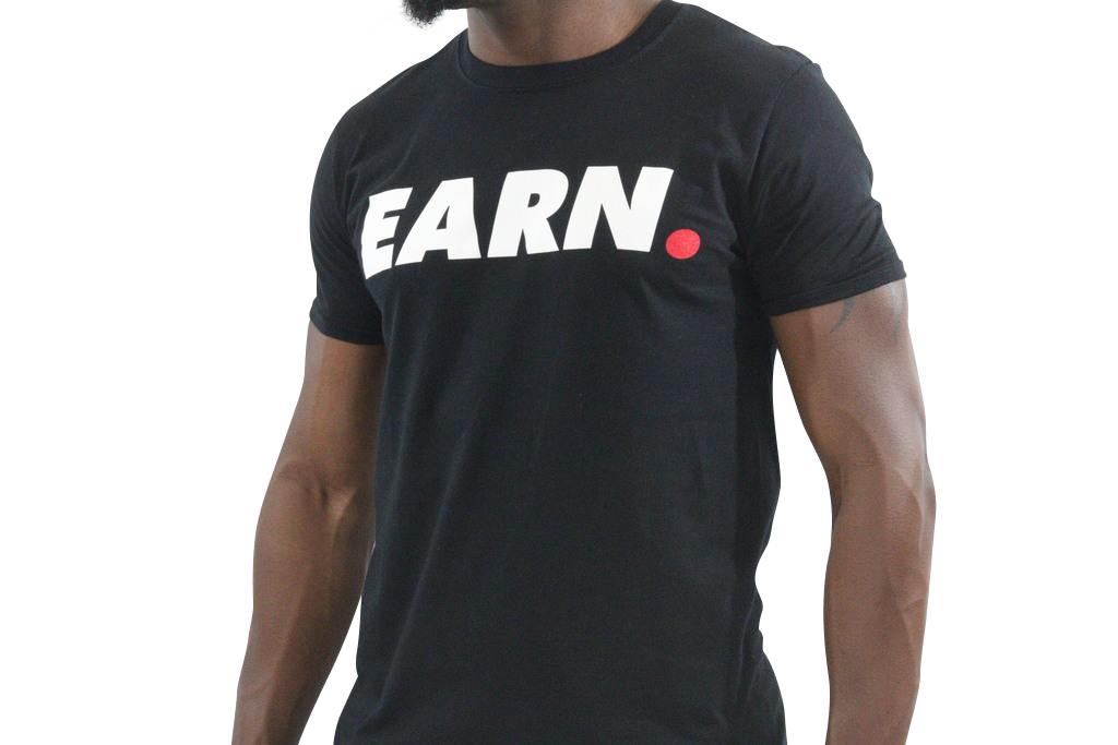 EARN W/ DOT TEE - BLACK